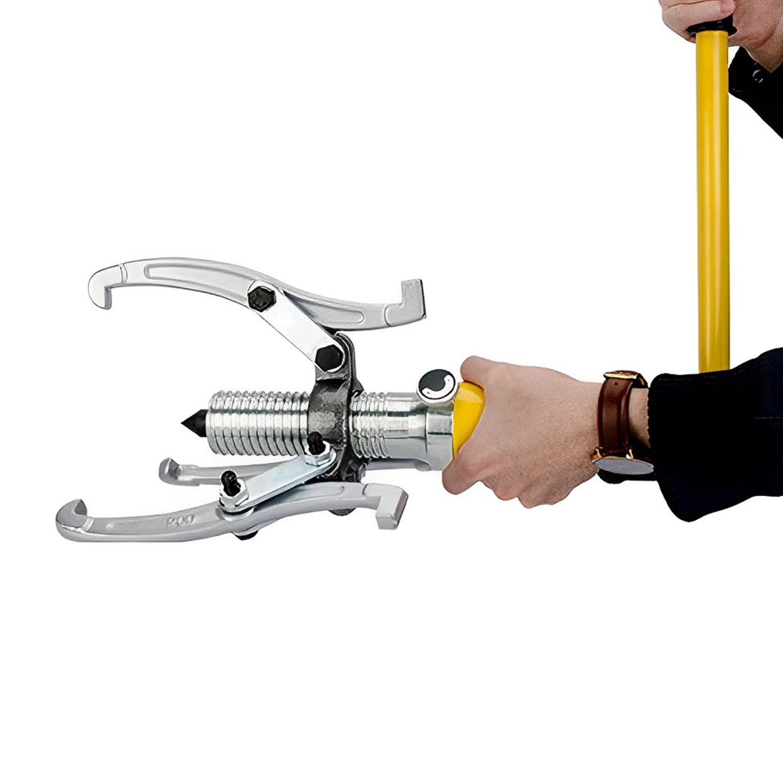 Estrattore idraulico 20T + 3 artigli, braccio robotico idraulico, estrattore idraulico integrato, cassetta degli attrezzi