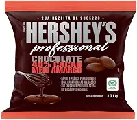 Chocolate Meio Amargo Hershey'S Professional (Formato Moeda) - 1,01Kg