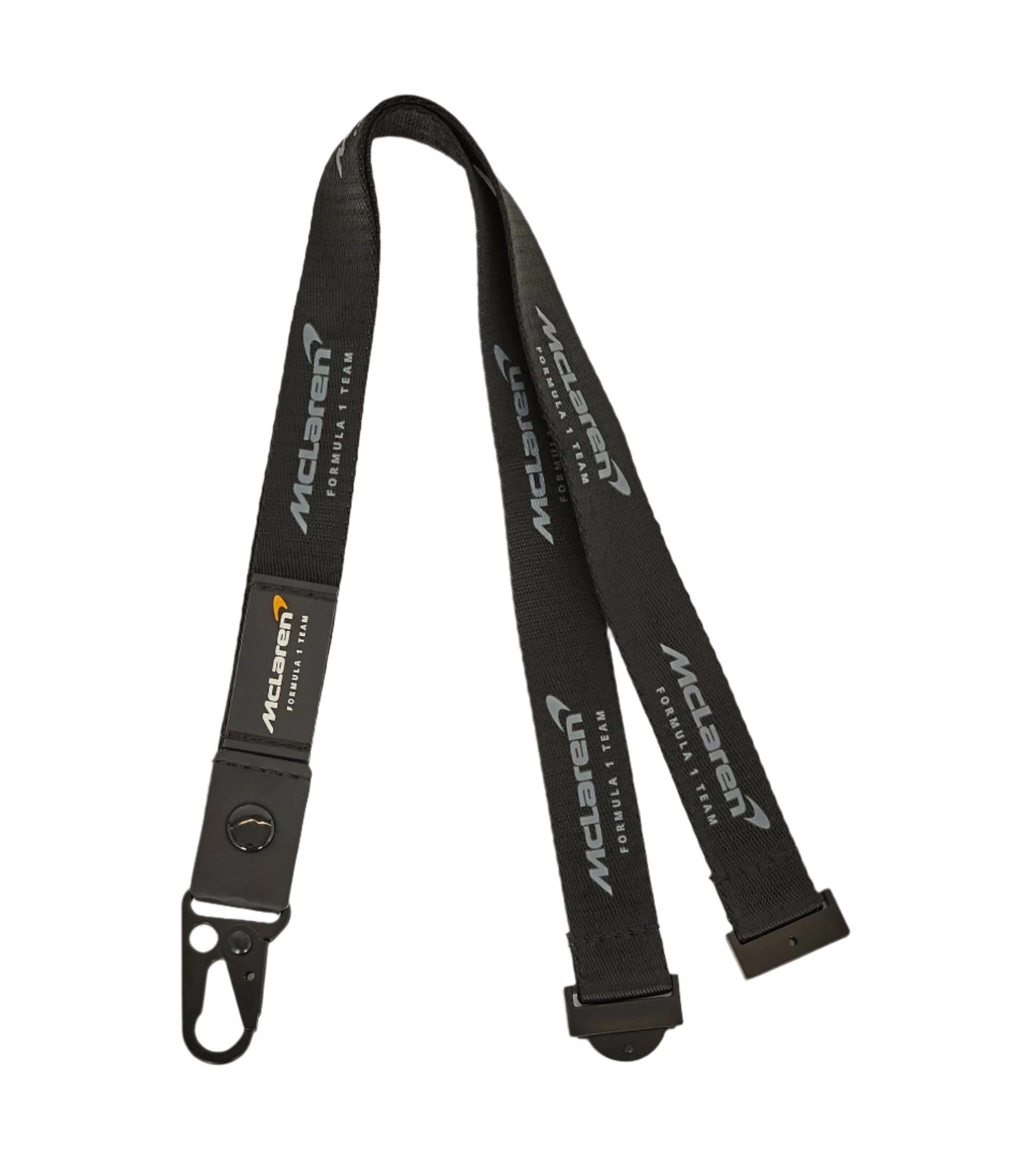 McLaren F1 Team Official Lanyard, Black and Grey, Formula 1 Team Merchandise