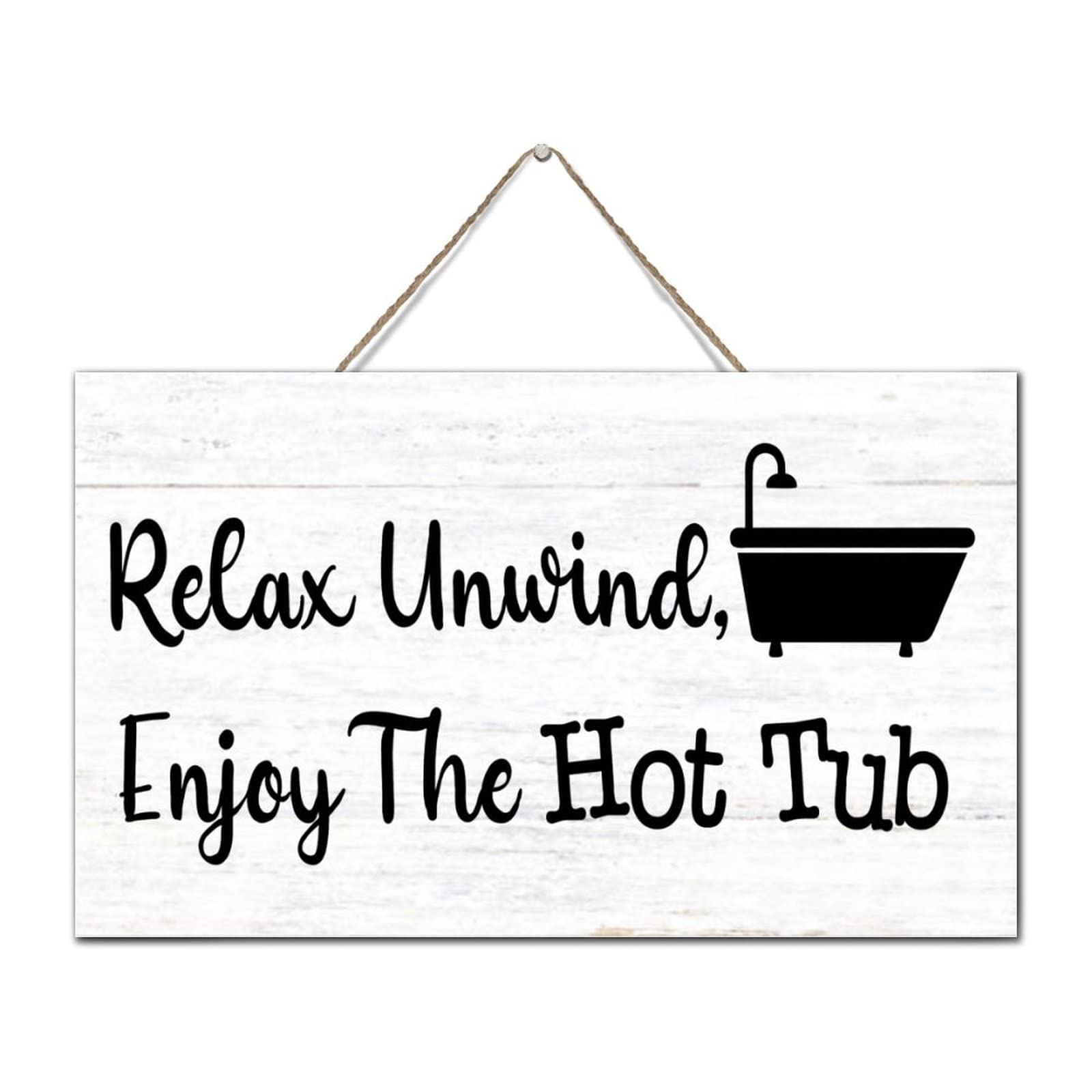 Rustic Wood Signs What Happens In The Hot Tub Stays In The Hot Tub Stays Hot Tub Wooden Sign Farmhouse Wall Art Rustic Wall Decor Wall Decor Living Room Bedroom Office 8x8 Inch