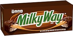 MilkyWay Candy Milk Chocolate Bars Bulk Pack, Full Size, 1.84 oz Pack of 36)