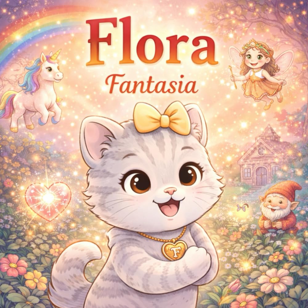 Flora Fantasía: Cuentos infantiles de fantasía para niños de 2 a 6 años con ilustraciones para colorear (Flora: cuentos educativos infantiles)