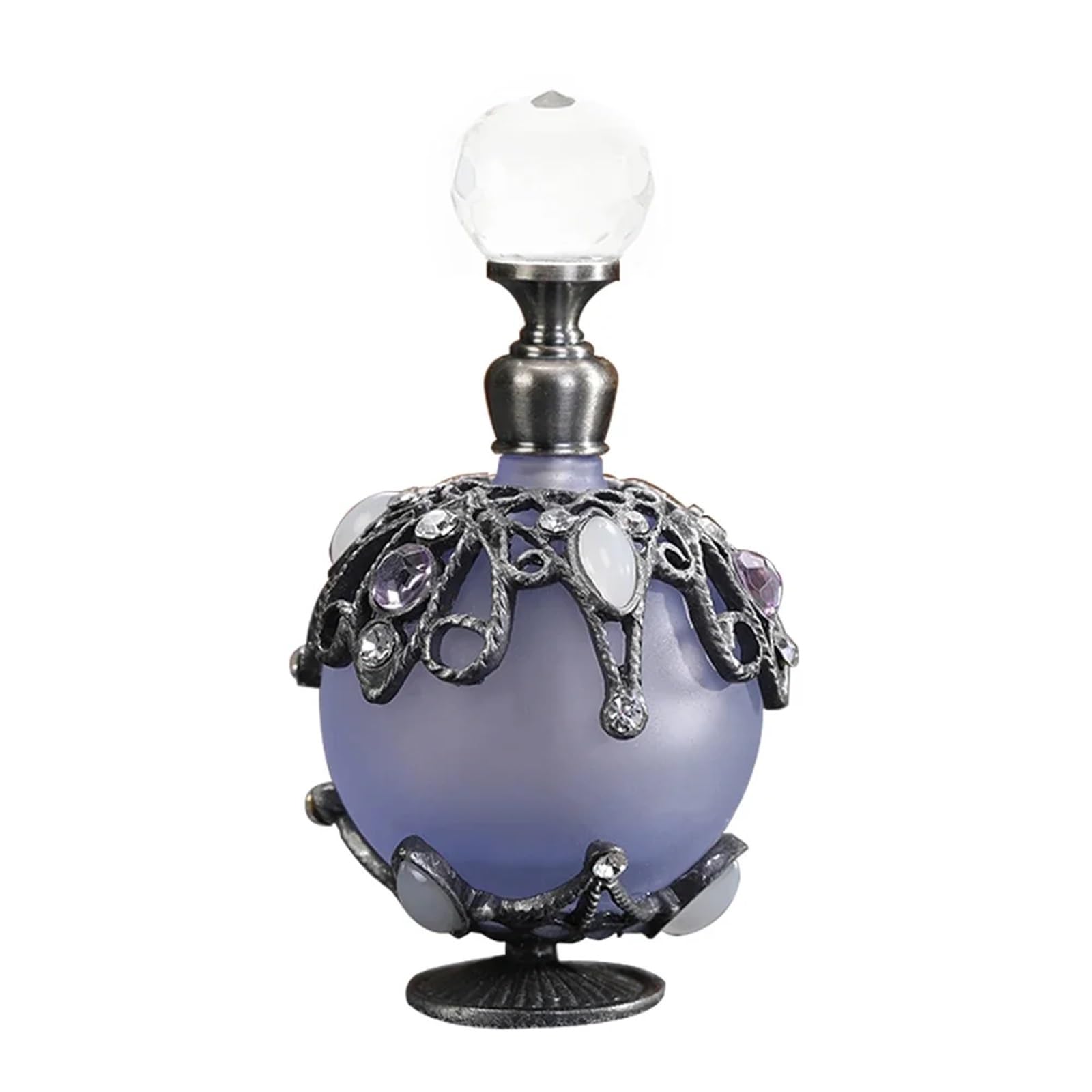 Fdzkrtvm Blue Portable Perfum Spray Bottle, Perfume Atomiser 25Ml Dropper Bottle Glass Metal Crystal Cap Multicolor