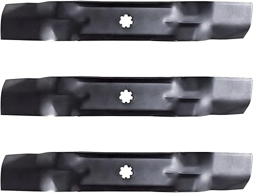 X140 3pk - Cuchillas para cortacésped de 48 pulgadas, 130, 140, 145, 145, D140, D150, D160, repuesto para John Deere OEM