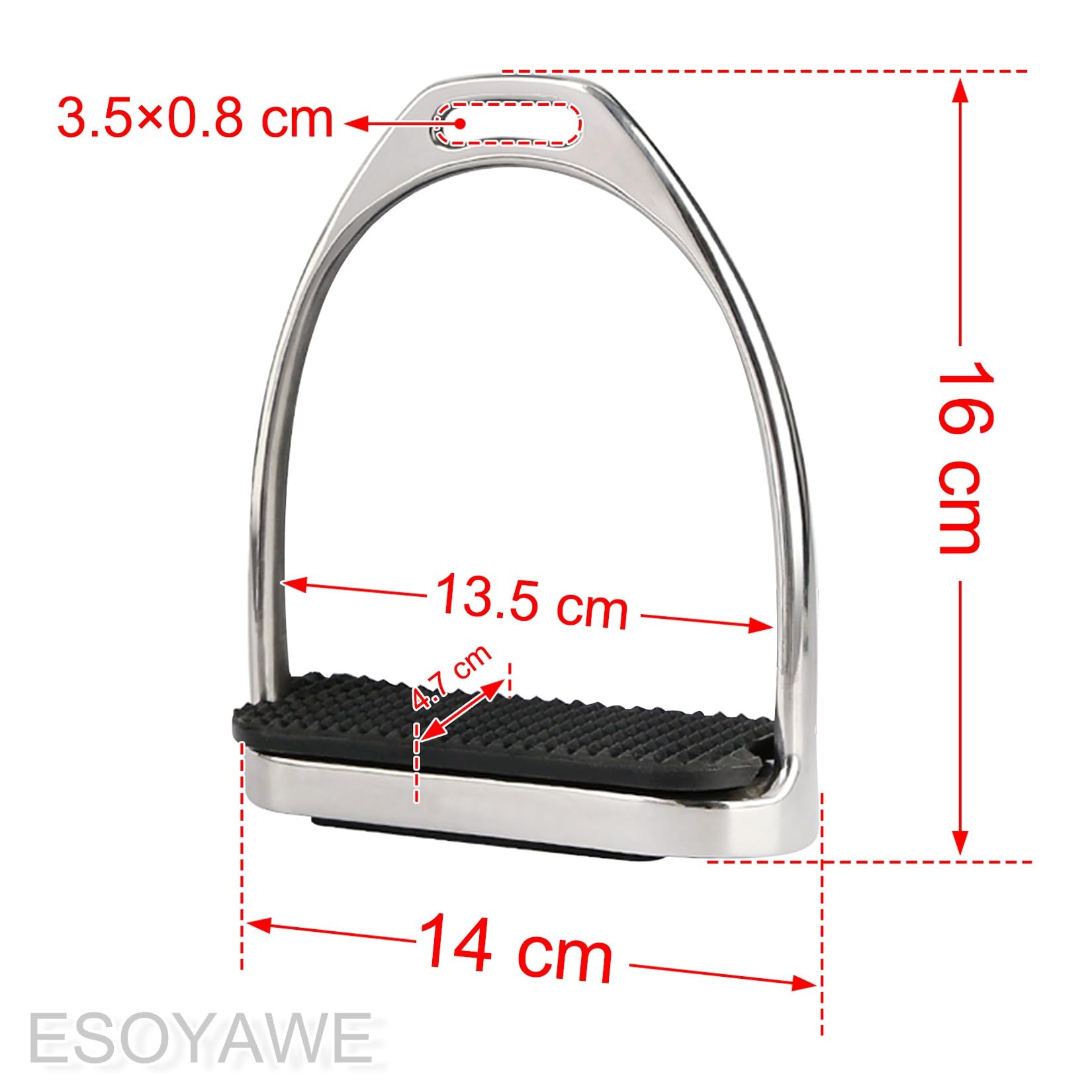 Amazon.co.jp: 馬用鐙 ステンレス鋼 乗馬あぶみ 鉄製 Horse Stirrup 2