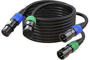 XLR Cables, Microphone Cables 15ft 2Pack