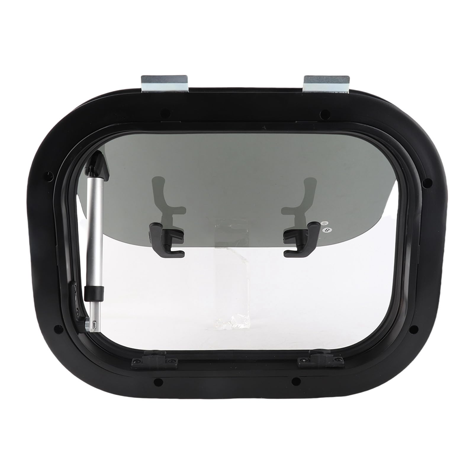 Ventana Desplegable para RV de 30 X 22, 16 X 12 Pulgadas, con Vidrio Templado y Protección, Ventana Abatible con Cortina Solar de Malla para Caravanas, Autocaravanas y Remolques