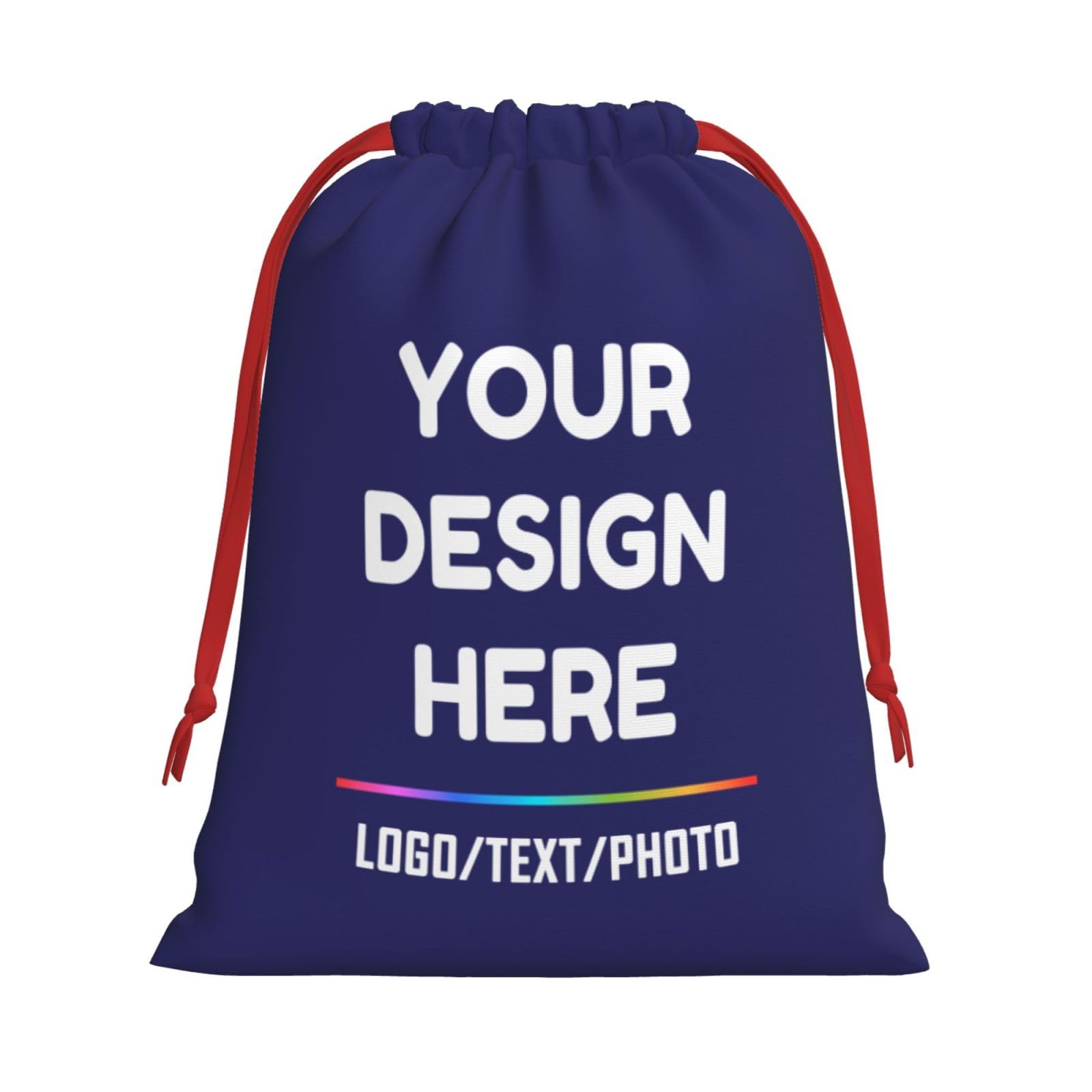 Custom Gift Bag Add Your Text/Image/Photo/Logo Designdrawstring Bag Personalised Gift Bag Customized Fun Birthday Bag, Perfect For Wedding, Birthday, Baby Shower, Party S
