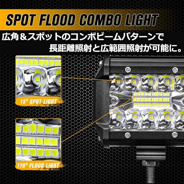 Amazon.co.jp: パイプバンパー ワークライト 汎用 LED フォグランプ