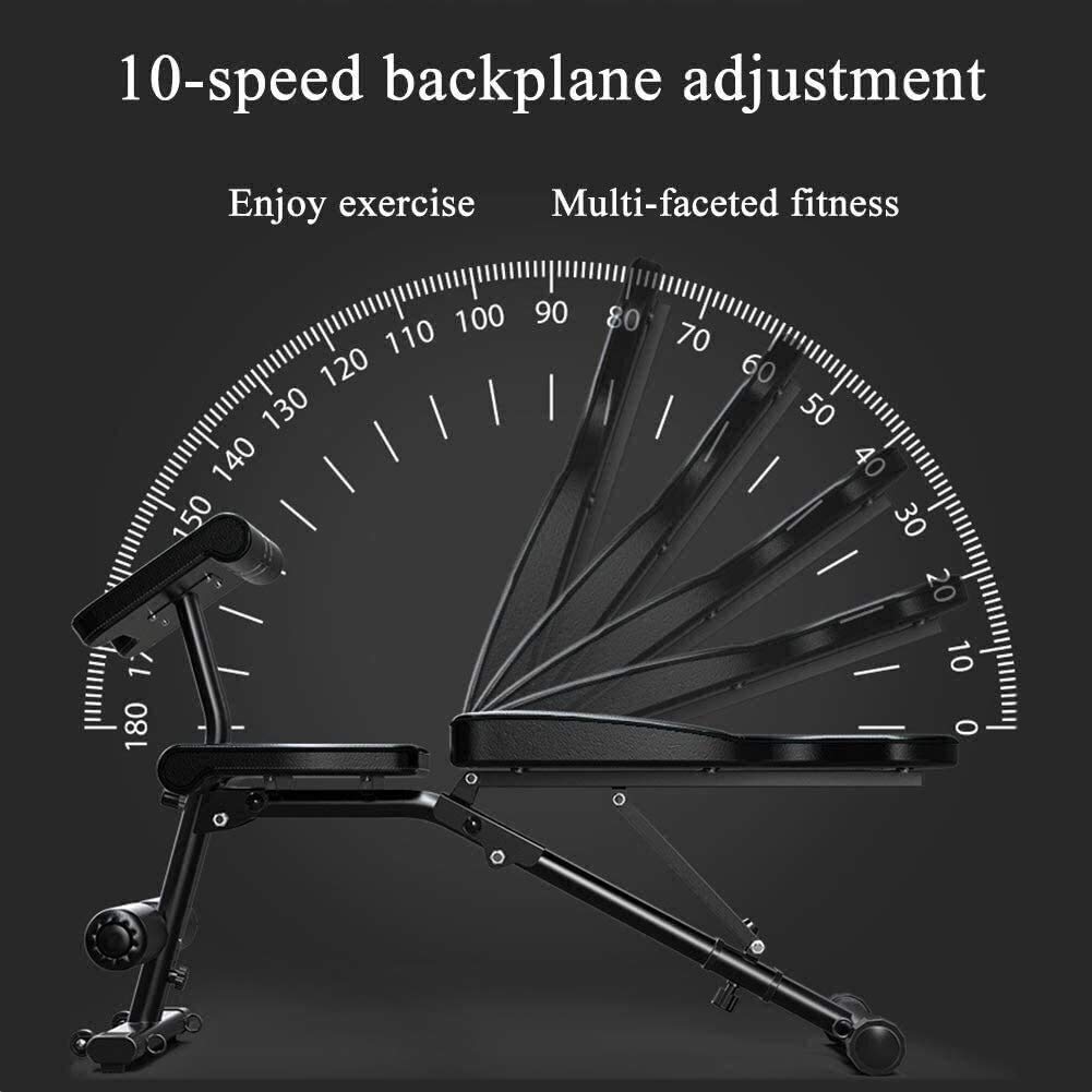 Ławka do ćwiczeń Ławka do ćwiczeń w domu Ławka do hantli Składana ławka do ćwiczeń z hantlami, ławka do ćwiczeń Regulowany trening Fitness Płaskie nachylenie Ławka wielofunkcyjna, podnoszenie Sit Up A