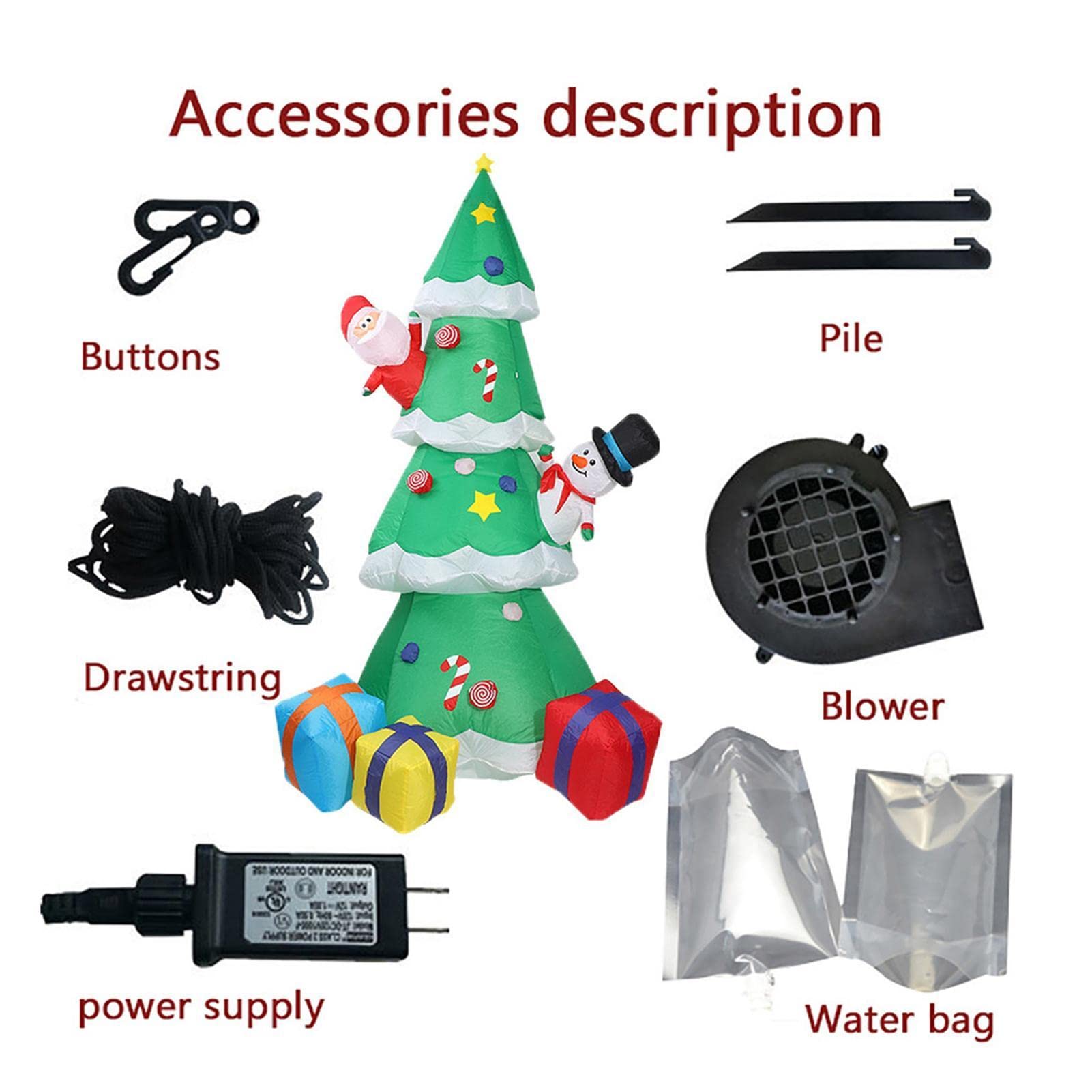 Amazon | SAEYZ クリスマスツリー クリスマス飾り インフレータブル