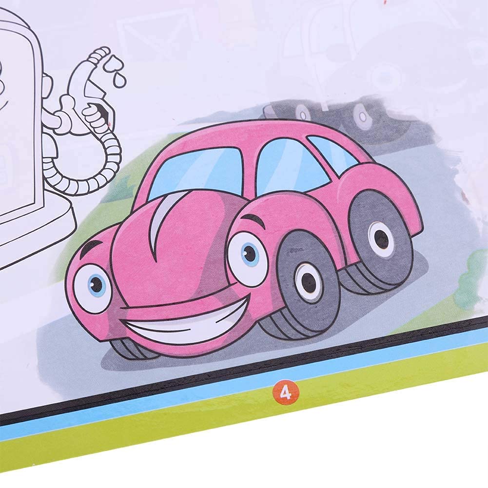 Water Coloring Book Doodle Magical Portable Drawing Book Edukacyjna Wczesna Edukacja Dziecięca Zabawa (Pojazd)