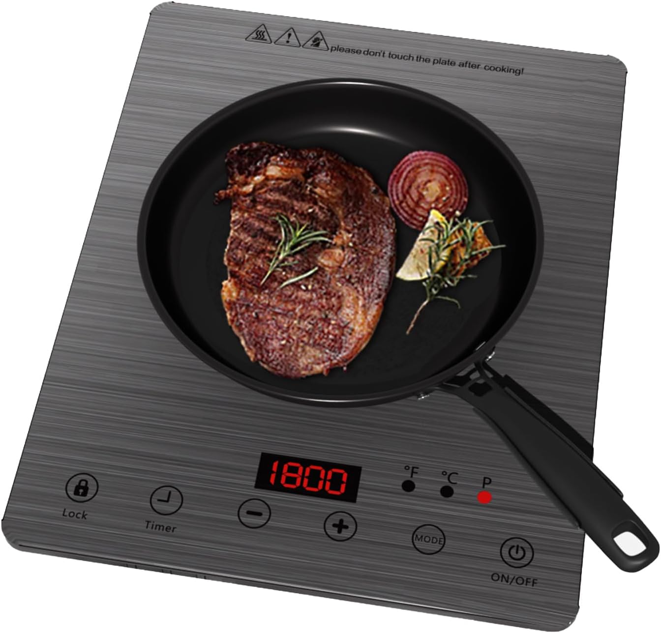 Induction Cooktop Induction Burner (Black) with touch