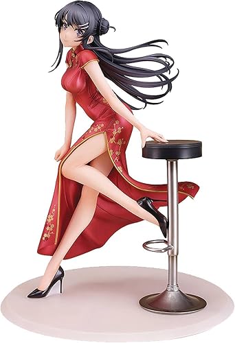 Wing Rascal no sueña con Bunny Girl Senpai: Mai Sakurajima (vestido chino Ver.) Figura de PVC a escala 1:7