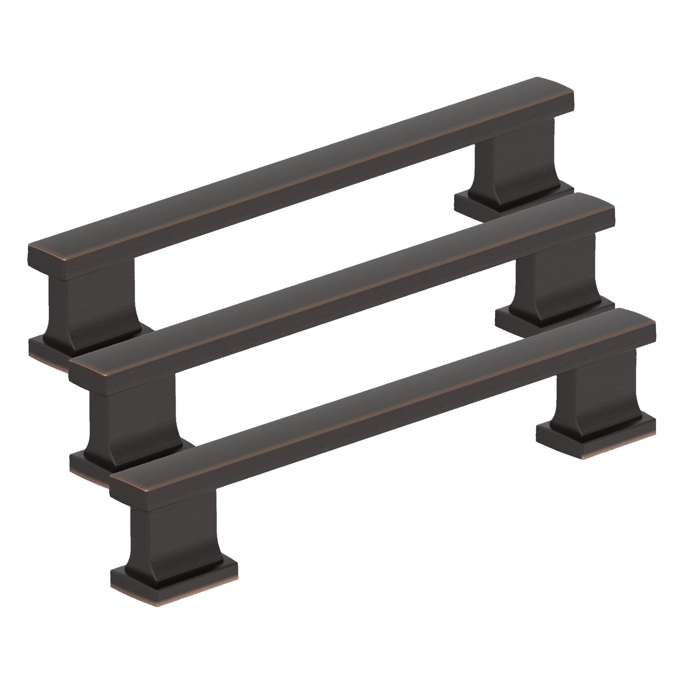 Amerock 10BX37092ORB | Oil Rubbed Bronze Cabinet Pull | 5-1/16 inch (128mm) Center-to-Center | 30 Pack | Triomphe | Furniture Hardware