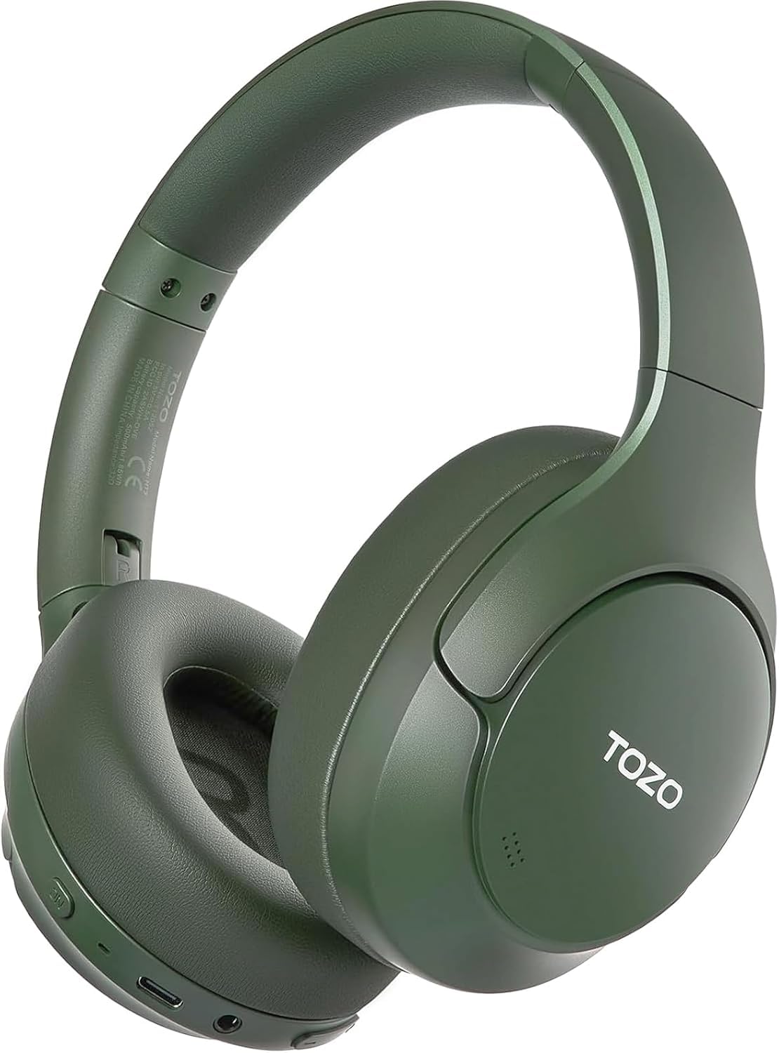 TOZO HT3 Bluetooth Headphones, Active Noise Cancelling with 5-Mic AI Chat, Wireless Over Ear Bluetooth, Hi-Res Audio, 90H Playtime, Transparency Mode, Dual Bluetooth Connection, 32 EQ Modes — view 17