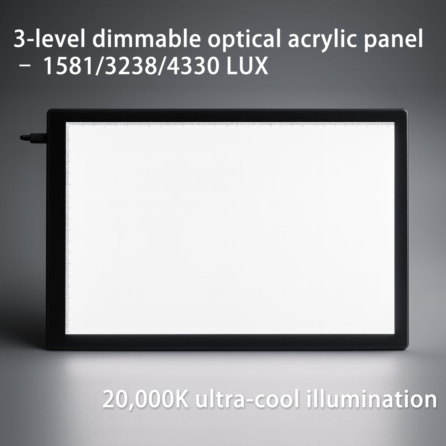 Boîte à lumière LED pour visionneuse de diapositives – Panneau ultra fin 5600 K à intensité variable pour négatifs de films, photos et traçage d'œuvres d'art