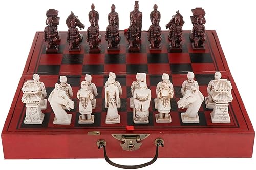 Miniatura 5 de Juego de ajedrez de madera plegable clásico terracottariors para adultos