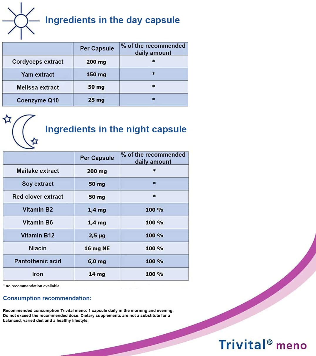meno: Für hormonelle Balance und Vitalität, vegan, lactosefrei, glutenfrei, 56 Kapseln