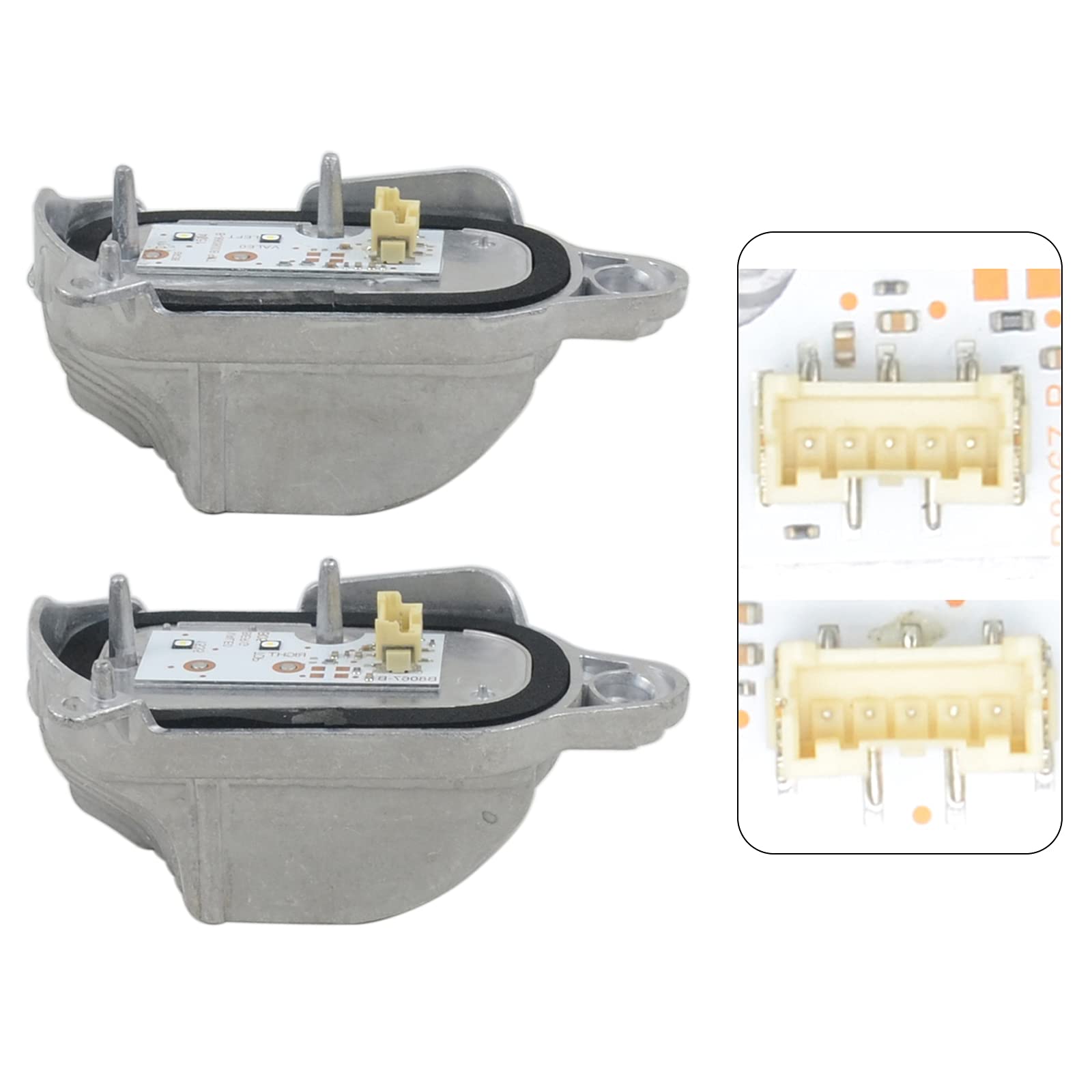NSKE Paire de modules d'ampoules LED DRL de phares gauche et droite 8R0941475A 8R0941476A