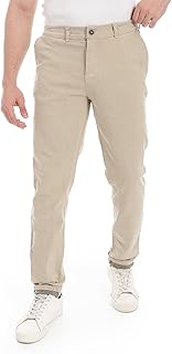 بنطلون جبردين غير رسمي بقصة مستقيمة للرجال من اندورا