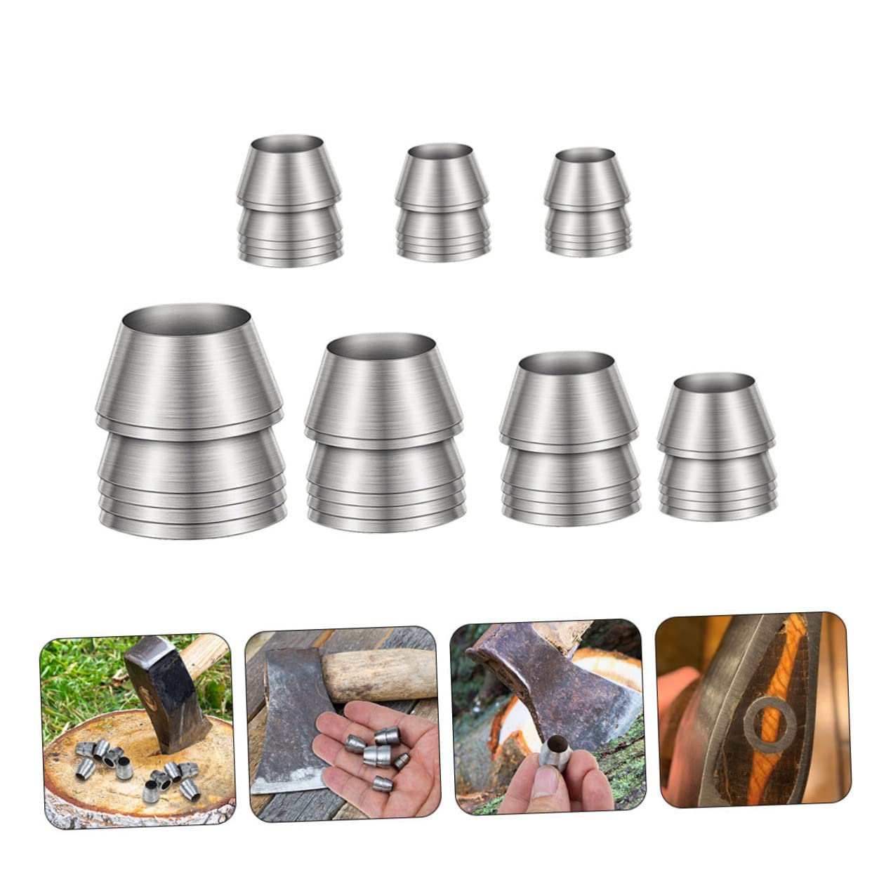 Set Di 9 Cunei In Ferro Per Manico Martello - Rinforzo E Installazione Facile - Foto 9