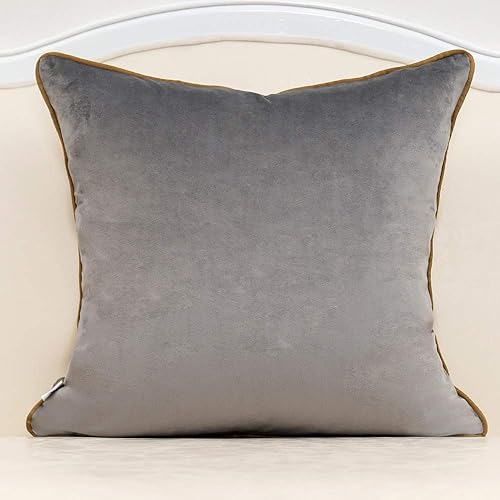 Miniatura 9 de Alerfa Fundas de cojín de cuero dorado geométrico negro a rayas bordadas modernas fundas de almohada decorativas para sofá, sala de estar,