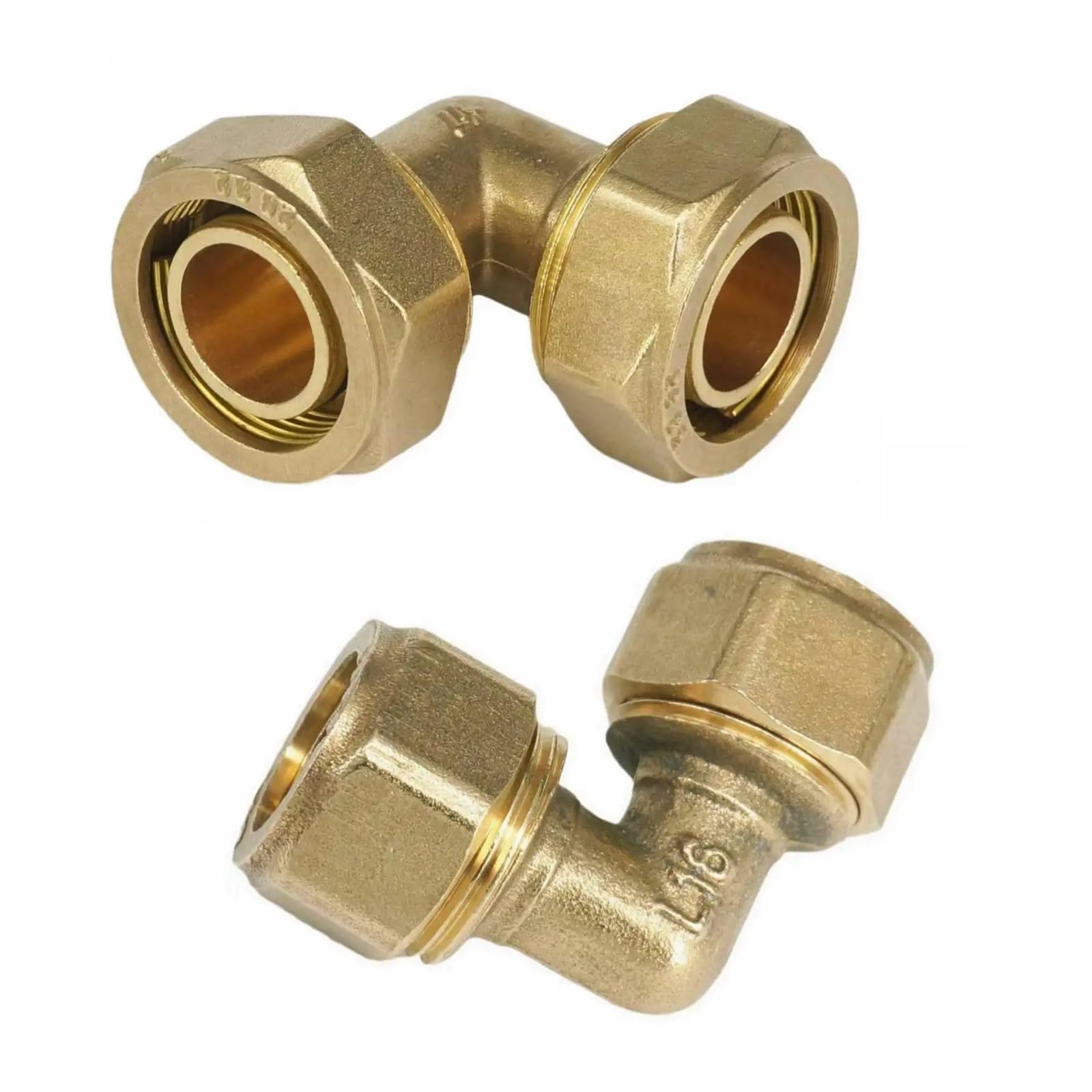 1pc Fit Tube IDxOD 12x16/14x18/16x20/20x25/26x32mm PEX-AL-PEX Elbow Pipe Fitting Brass Pipe Connector(26x32mm)