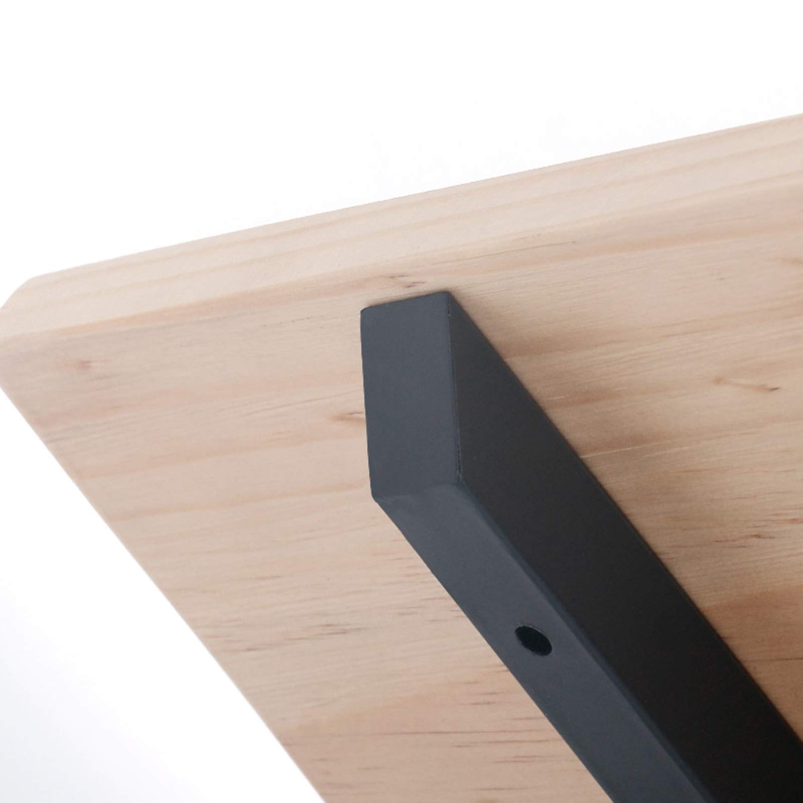 Staffe per mensole in 2 Pezzi, Supporto per scaffalature in Metallo, Supporti per scaffalature industriali Pesanti, Supporto per mensole a Parete per Fai da Te + Viti