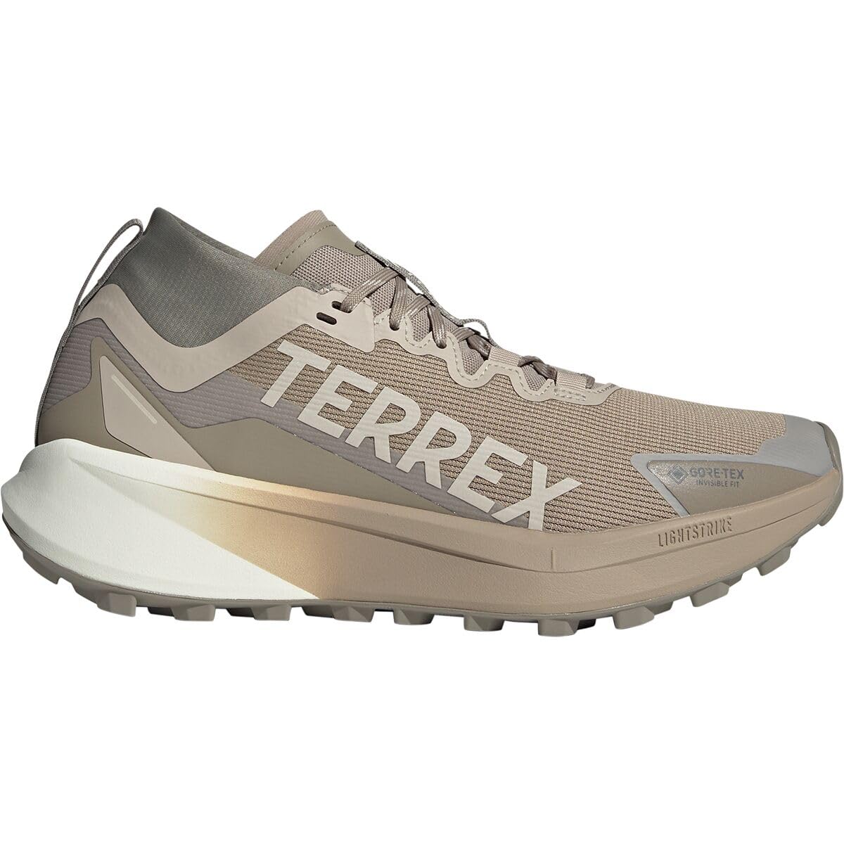 Mens Terrex Agravic GTX Trail Running Sneakers Shoes - Brown