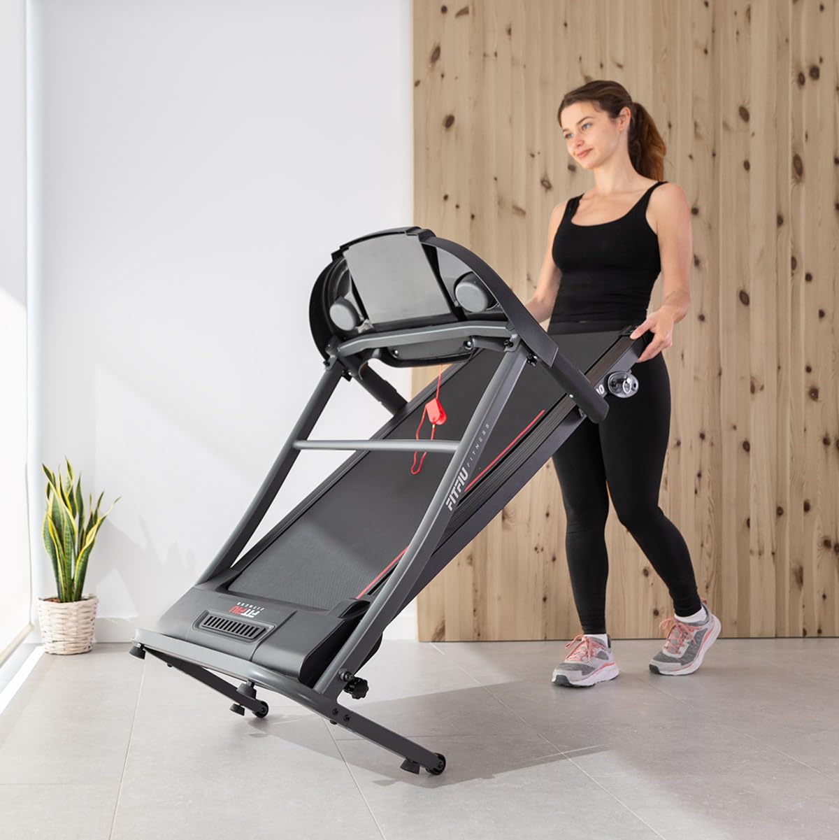 FITFIU Fitness MC-200 - Cinta de correr Plegable, 14 km/h, 1500 W, superficie de carrera 40x110cm, pulsómetro, 12 programas (Reacondicionado)