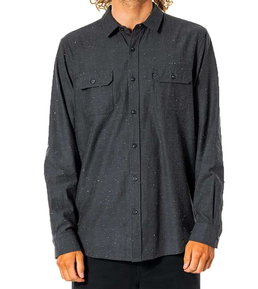 RIP CURLOurtime LS Button Down Shirt - Black - XL