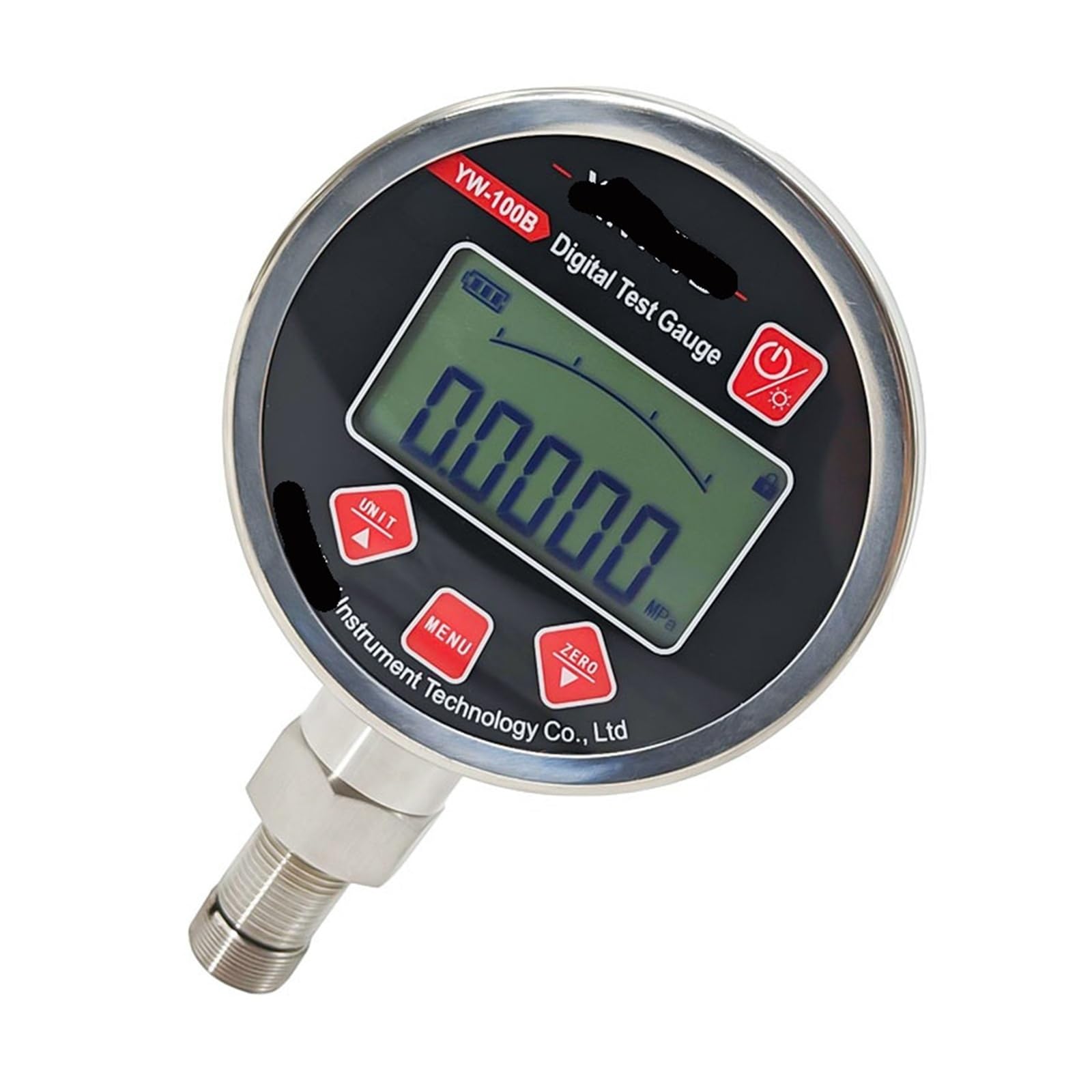 Manómetro Digital de vacío de Alta precisión de -1 a 16 MPa con Alarma y Pantalla LCD de 4 a 20 mA.(0.5 FS)