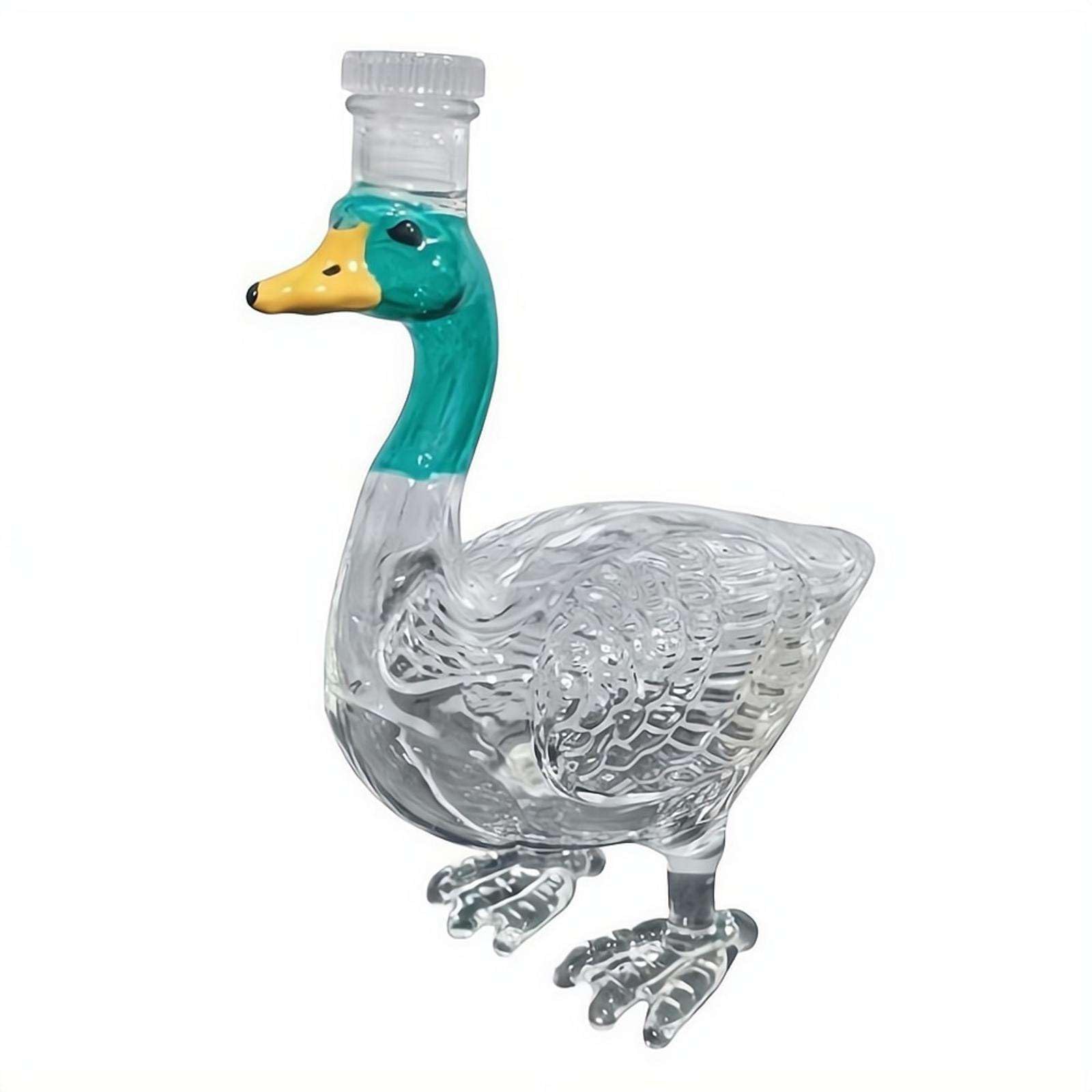 3D-Whiskey-Dekanter in Stockentenform, Glasdekanter, Textur, Likörbehälter, Bar, Zuhause, Party, lustiges Geschenk für Männer, Vater, Vater