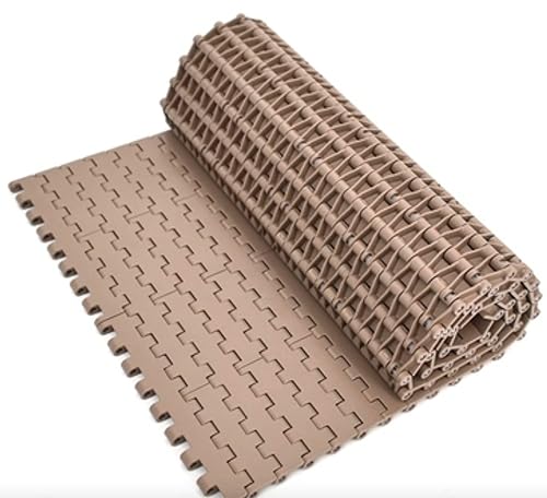 Vtimpac 1Meters Ancho 12.000 in 5935 Cinta transportadora de plástico de malla Paso 0.750 in POM Placa de cadena Cinta transportadora Banda