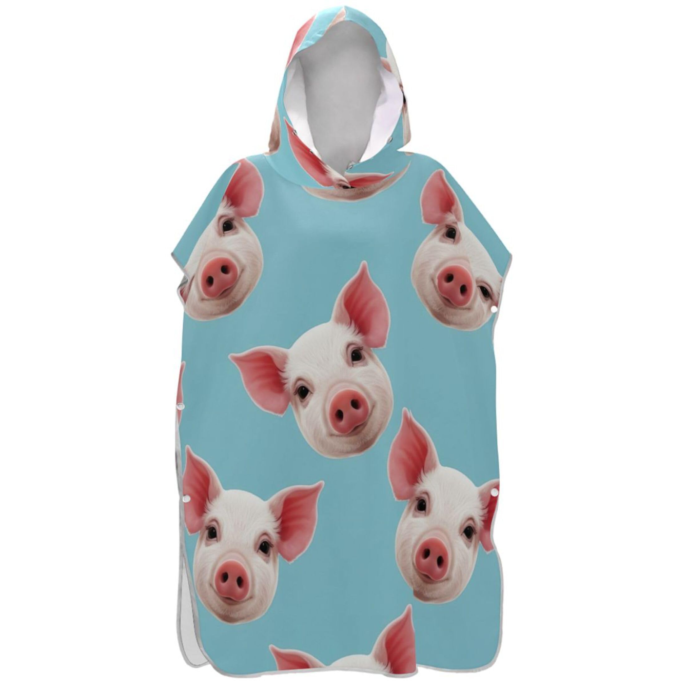 Poncho de surf taille unique serviette de bain réutilisable cochon