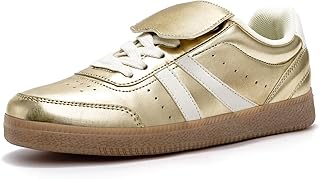 Rihero Women's Fashion Sneakers Tennis Walking Shoes Lace-Up Comfortable Non Slip Casual Sneakers