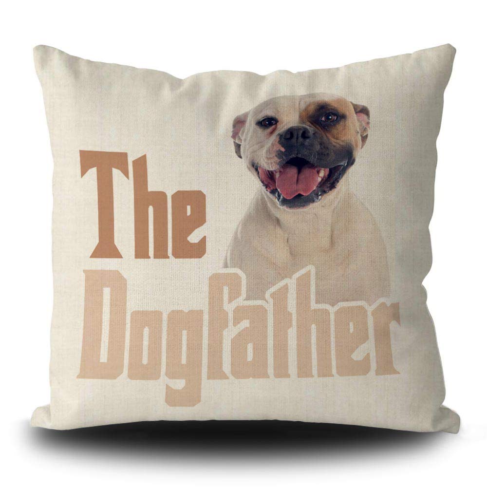 Bageyou - Federa per cuscino con scritta Dog Love, motivo: pastore tedesco che sbirciano, per divano e divano, 50 x 50 cm, con stampa su entrambi i lati
