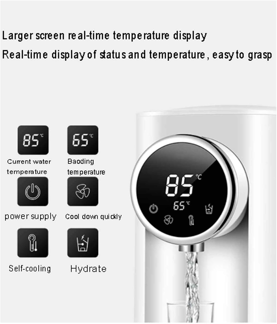 Konstante Temperatur Perfekte Vorbereitungsmaschine Baby Milchpulver Maker, Automatisches Intelligentes Thermostat Milchpulver Gerät, Automatische Wärmekonservierung 5L Große Kapazität Sichere