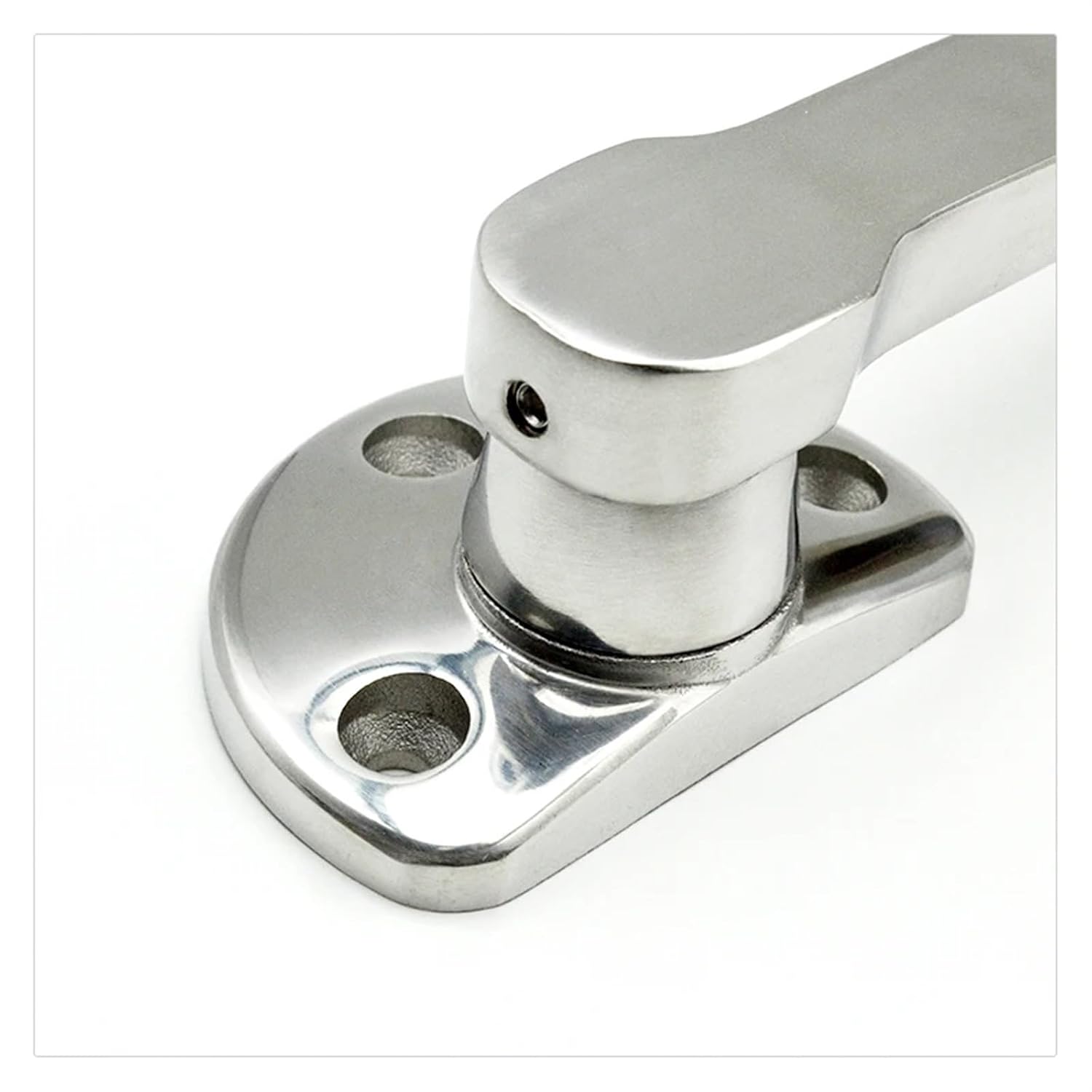 Door Handle Stainless Steel Soundproof Air Conditioning Energy Rotating Sealed Handle Lock Both Inside and Outside 1Pcs(Right)