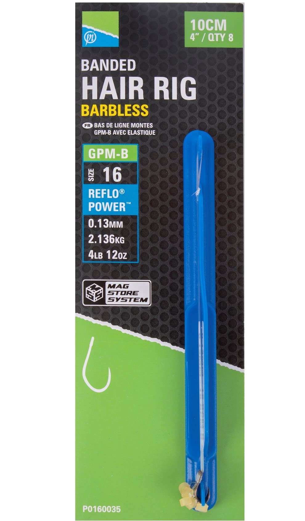 Preston InnovationsGPM-B 4" Banded Hair Rigs (Size 12)