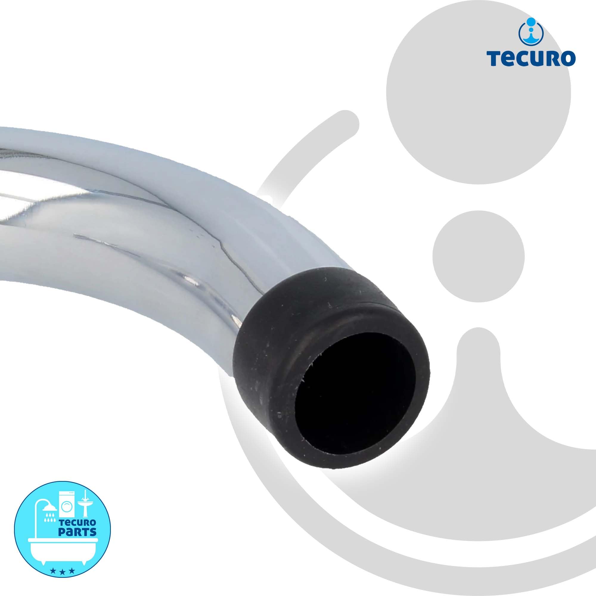 tecuro Wylewka S wysuwana 280-480 mm do armatury ściennej, mosiądz chromowany