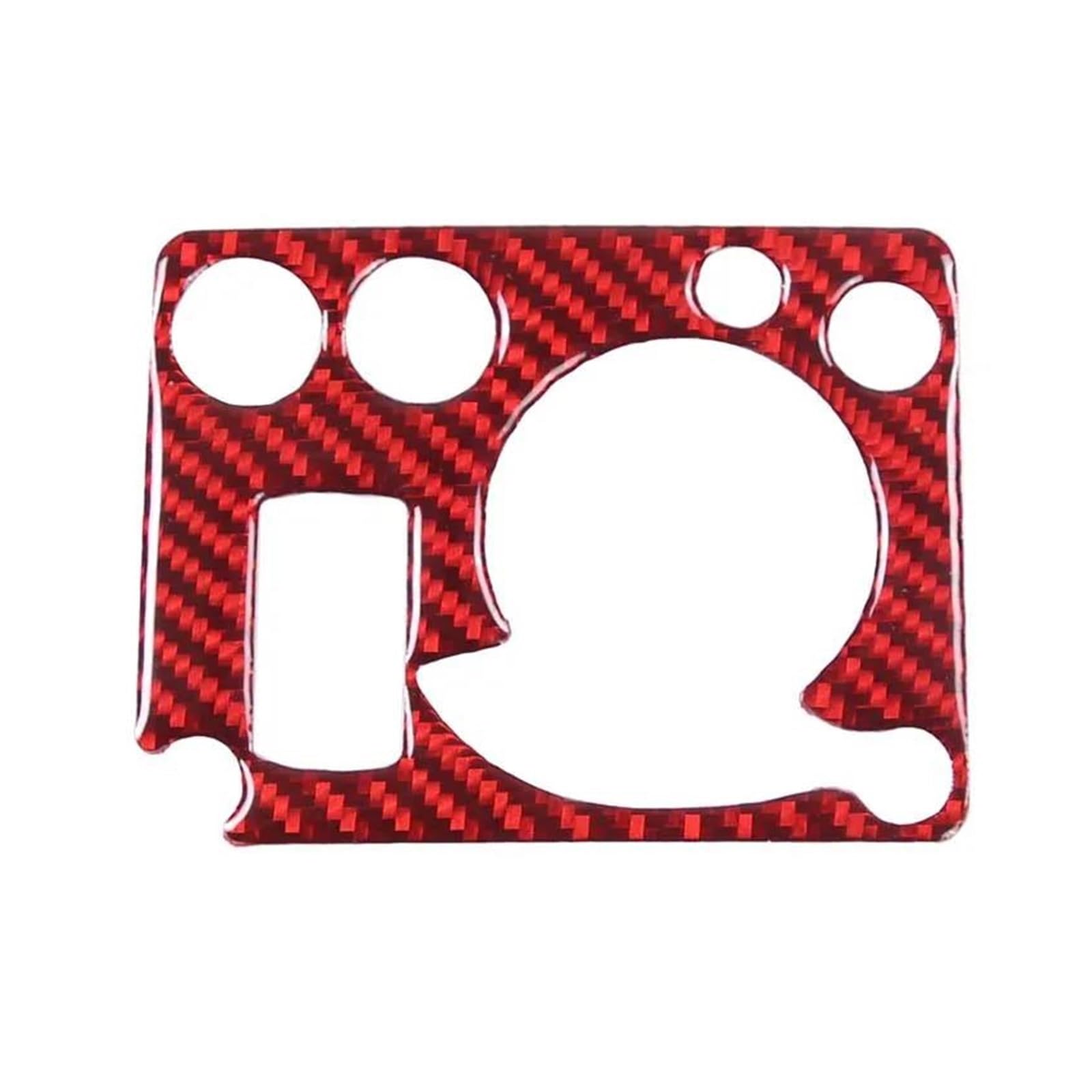 Trim Interior For H3 2005-2009 Car Headlight Switch Panel Decoration Sticker Car Interior Accessories(Red)