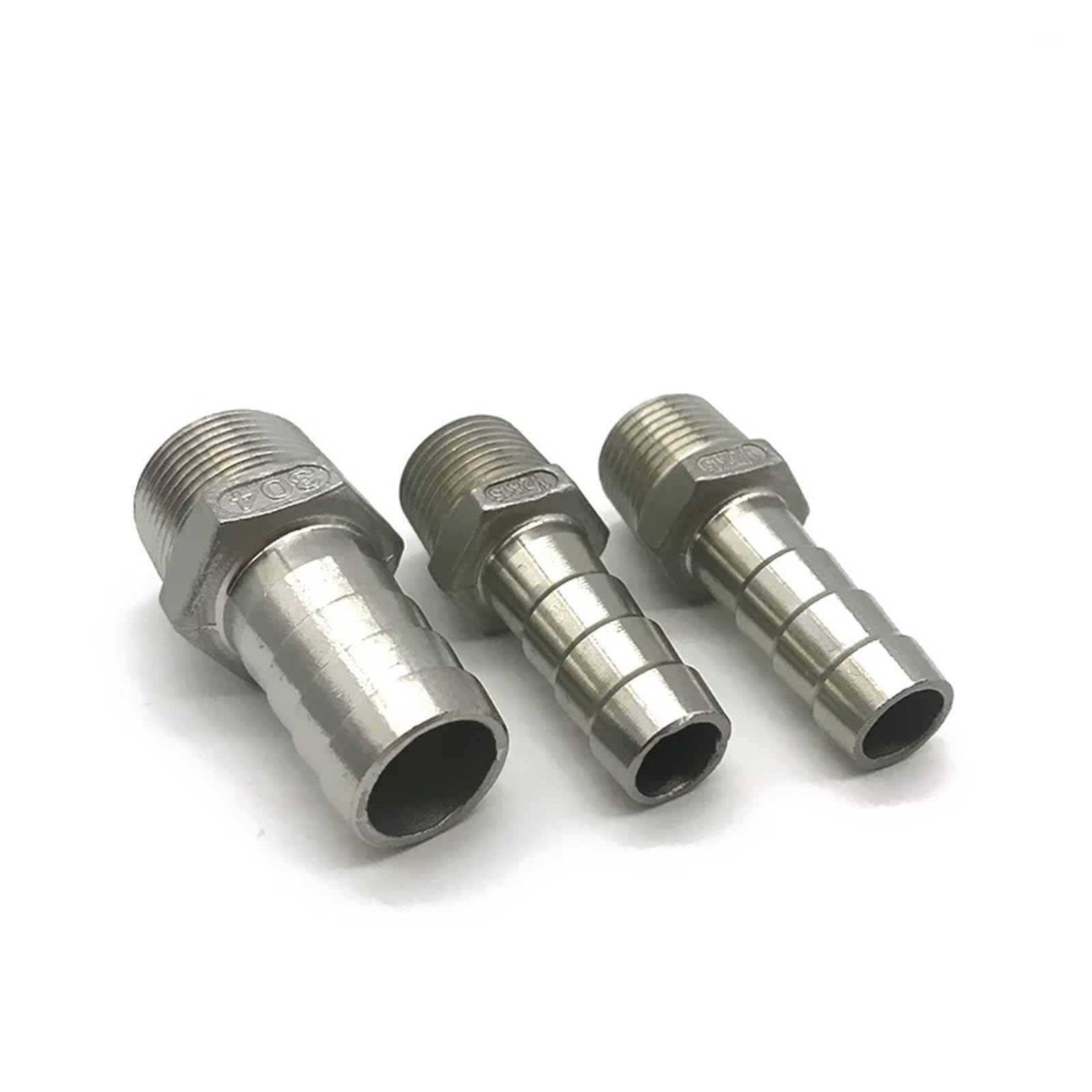 Złącze węża ze stali nierdzewnej 304, gwint calowy 1/8" 4/1" 3/8" 1/2" 3/4" 6 mm 8 mm 10 mm 12 mm, nawadnianie ogrodu (10 mm, 1/4")