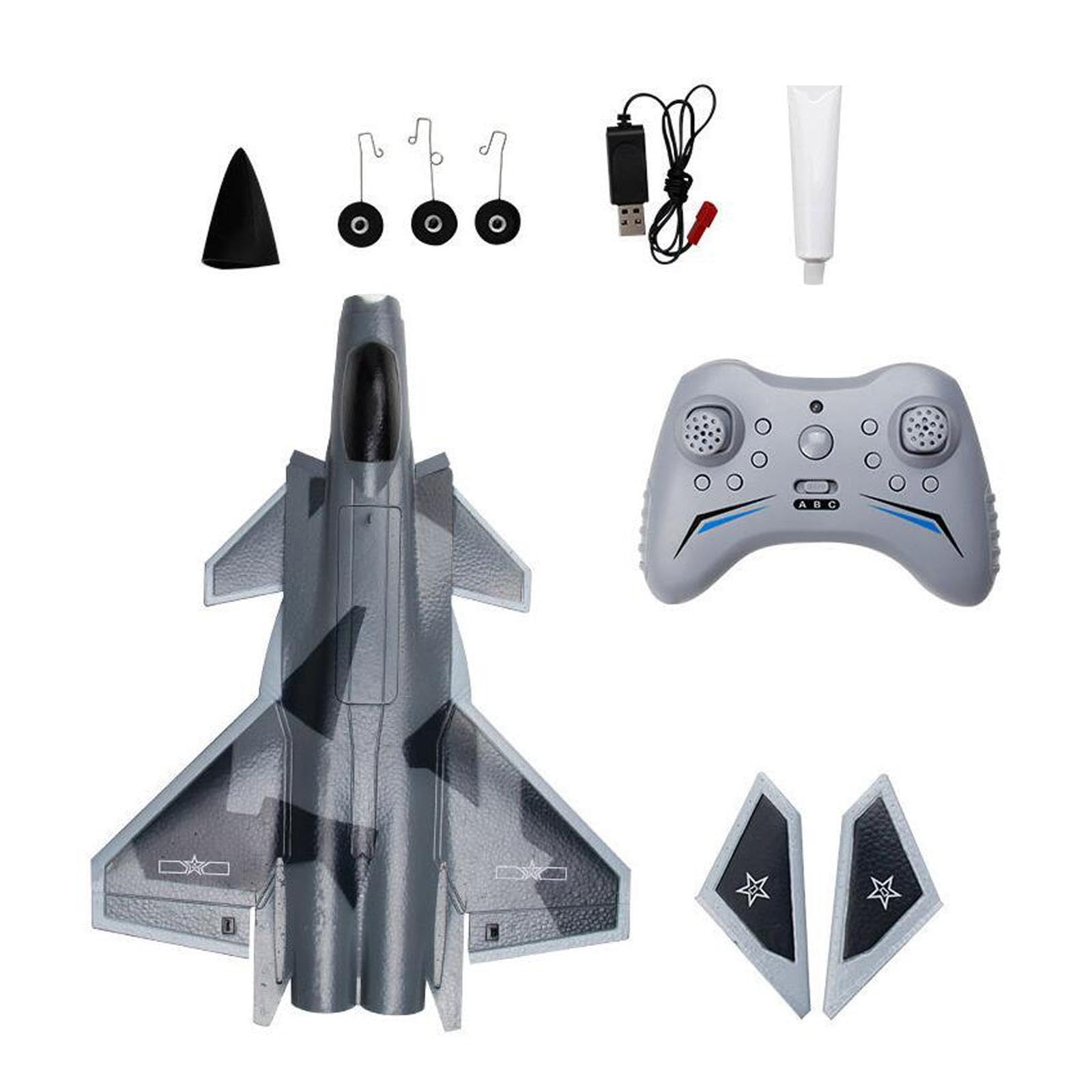 FX9630 RC Flugzeug – Ferngesteuertes Flugzeugmodell für drinnen und draußen – Ideal für Junge Entdecker. Das Modell besteht aus Schaumstoff und