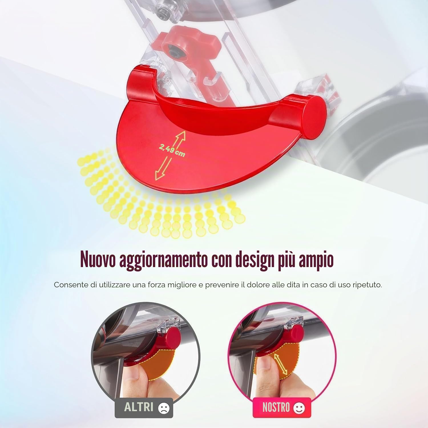 Ricambio per bidone della polvere aggiornato compatibile Dyson V11 V15 SV14 SV15 SV22, contenitore trasparente n. 970050-01/965443-01 con filtro HEPA