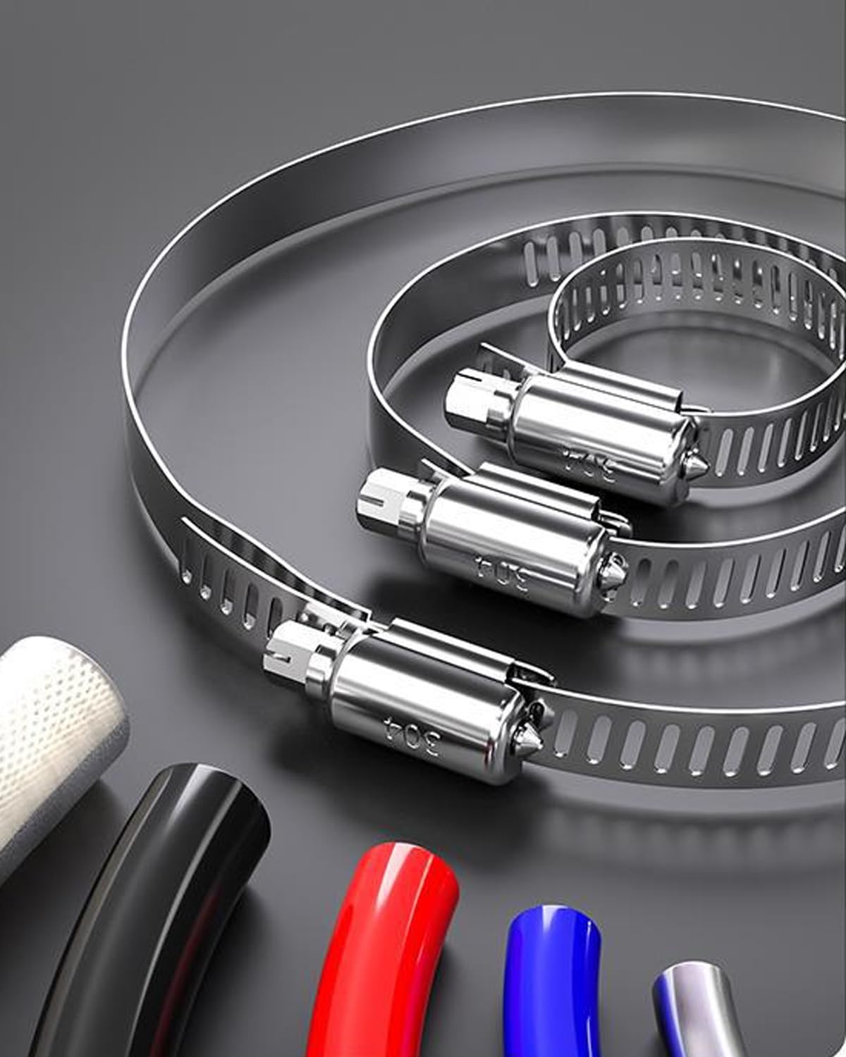 Adyoney Lot De 15 Colliers De Serrage De Type R De 38 Mm, Colliers De Serrage