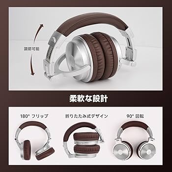 ヘッドホン Bluetooth 5.2 ブームマイク付き 最大110時間再生 ヘッドホン Bluetooth 5.2 ブームマイク付き 最大110時間再生