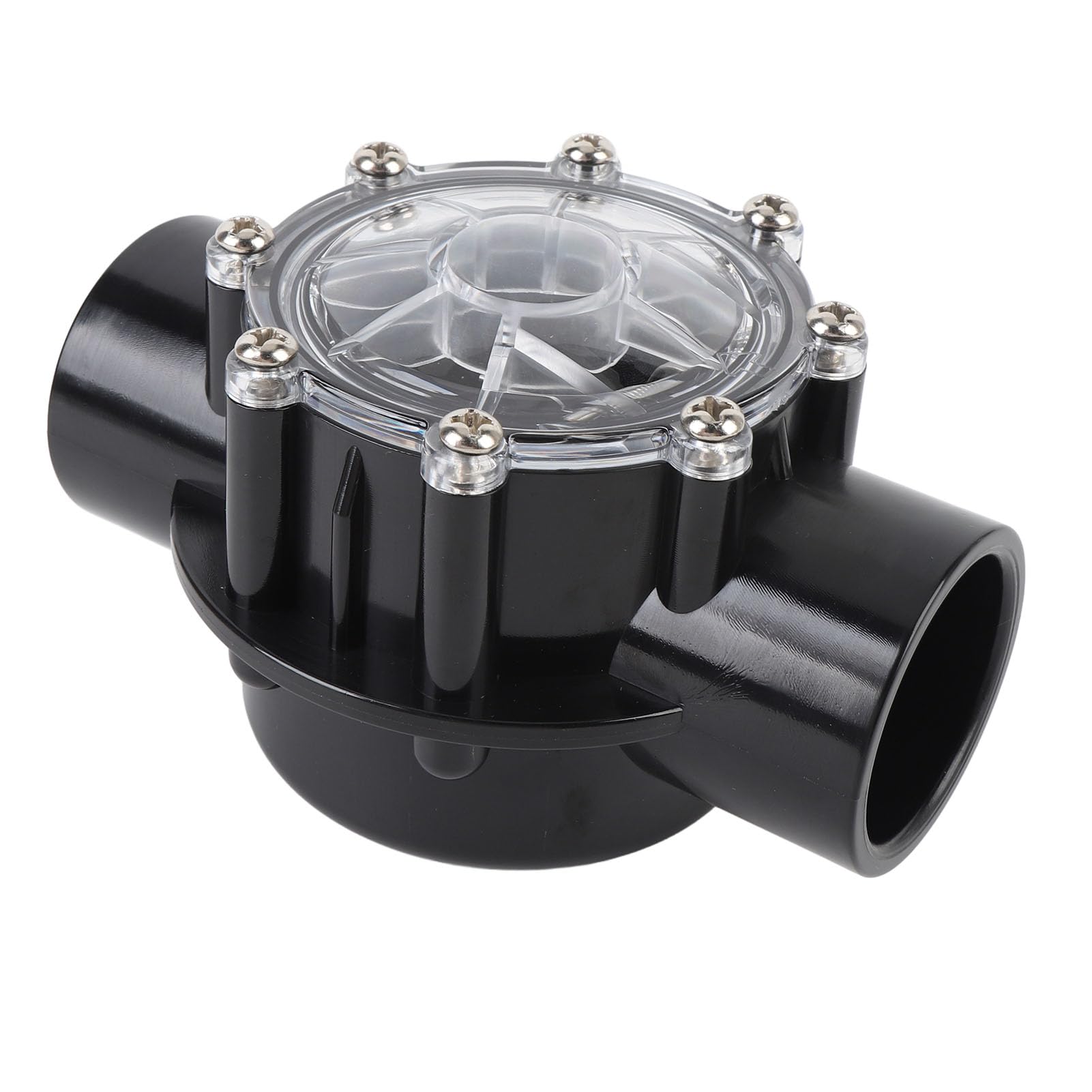 PerGar Clapet Anti-Retour, Clapet Anti-Retour de Piscine, Clapet Anti-Retour de 2 Pouces à 180 Degrés, Clapet Anti-Retour Droit en PVC à 2 Voies, Clapet Anti-Retour D'aquarium, Valve de