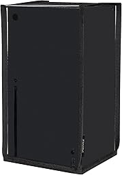 PlayVital Cover Copertura Antipolvere per Xbox Series X Console,Coperchio Verticale Protettivo Impermeabile per Xbox Series X Console-Trasparente